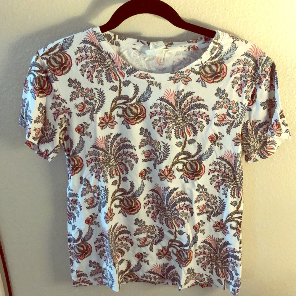 Oriental flower tee